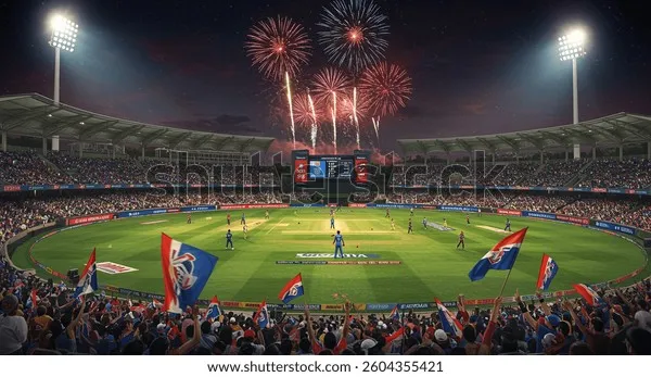 Young IPL debutant walking onto field